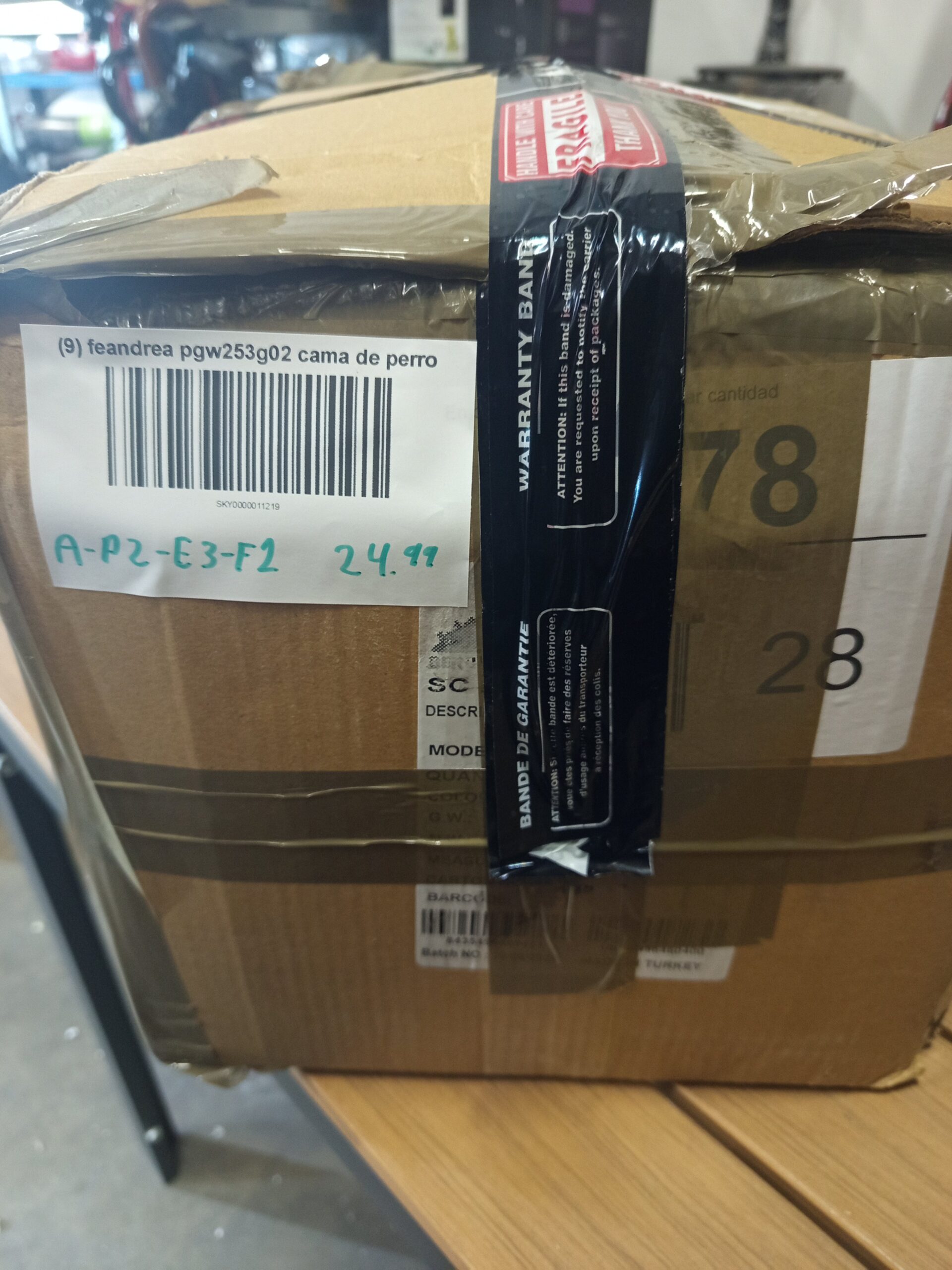 FENANDREA PGW253G02 Cama para Perro de tamaño Humano, (95,L x 65,AN x 10,AL cm) - Imagen 5