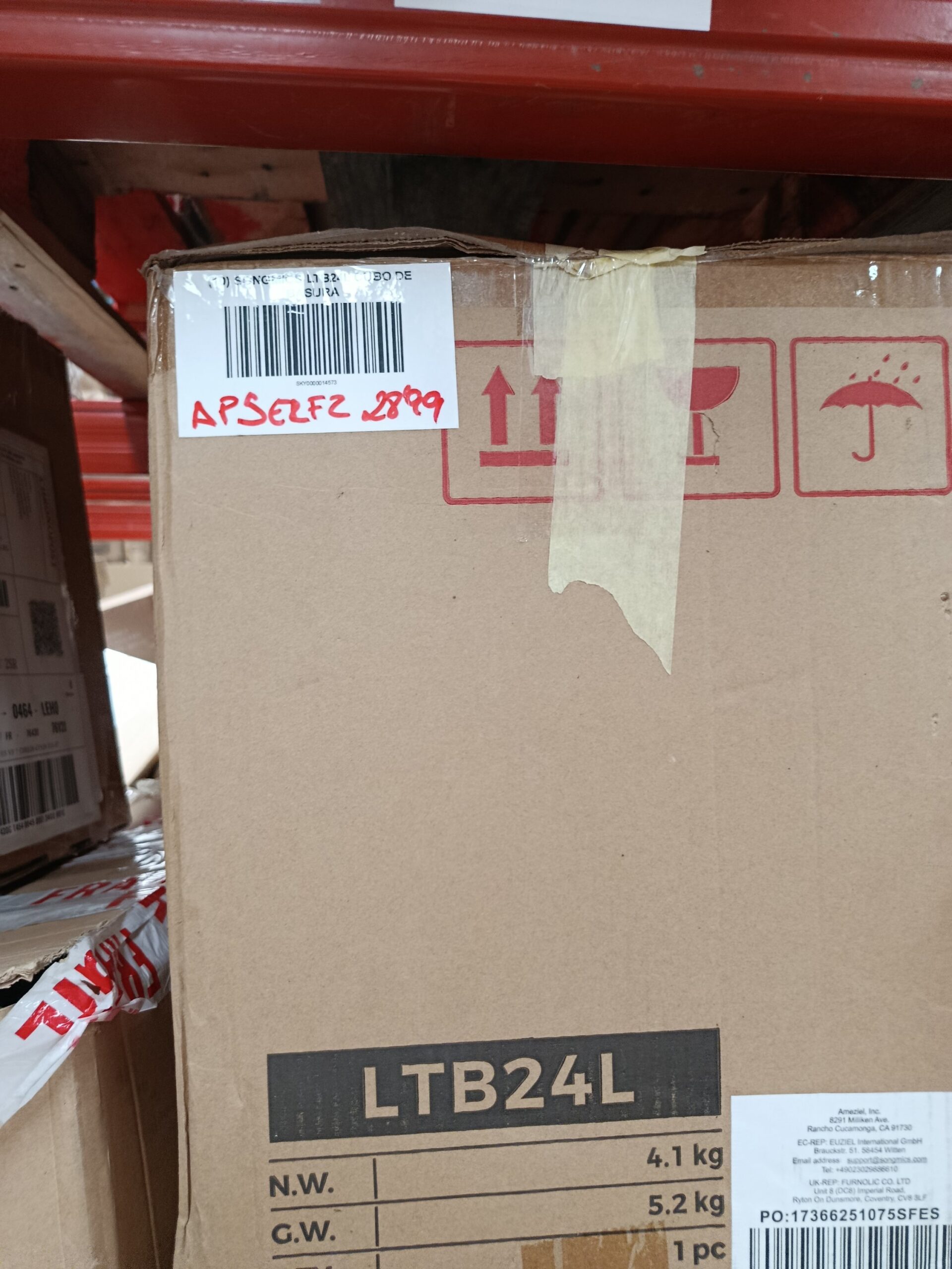SONGMICS Cubo de Basura de Cocina LTB24L. - Imagen 9