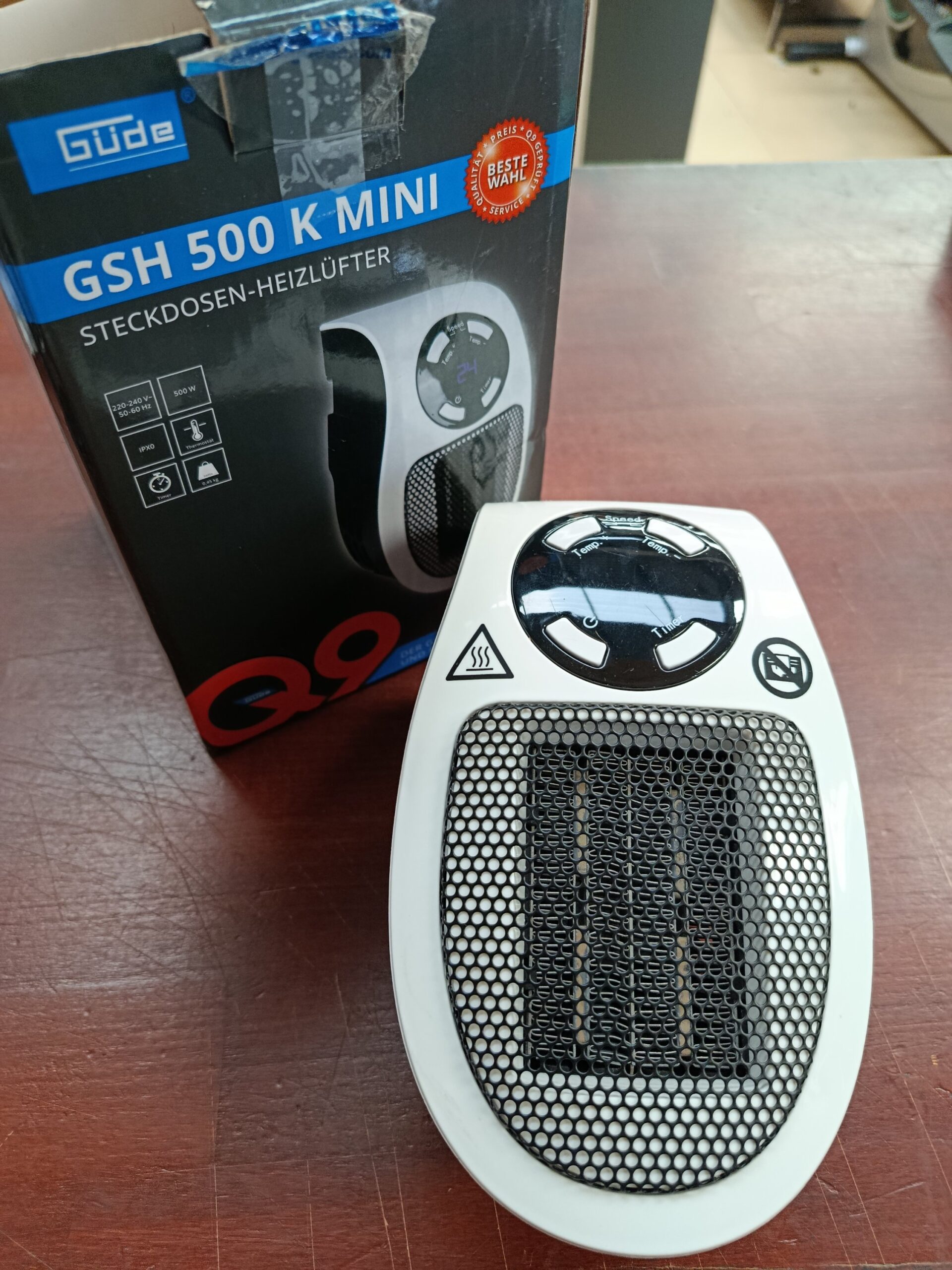 Mini calefactor de enchufe - GSH 500 K - Güde - Imagen 6