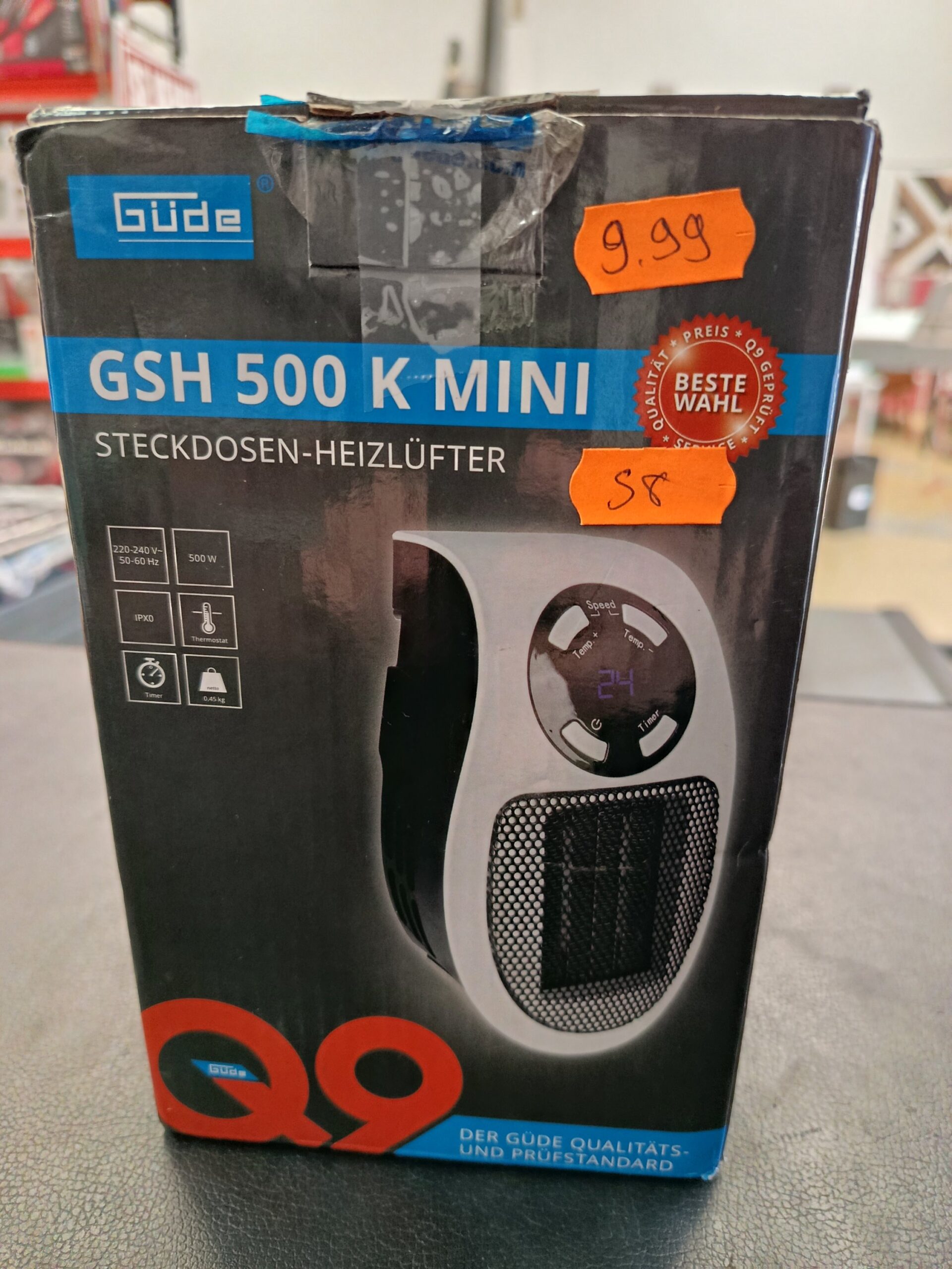 Mini calefactor de enchufe - GSH 500 K - Güde - Imagen 9