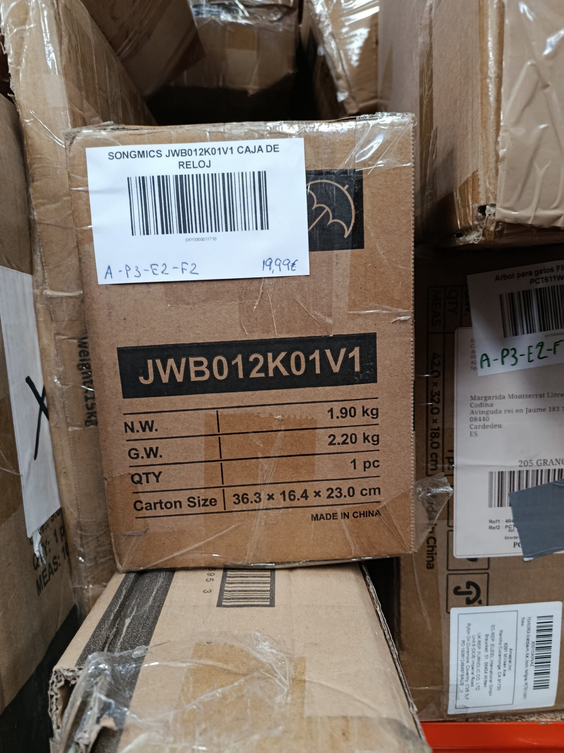SONGMICS JWB012K01V1 CAJA DE RELOJ - Imagen 8