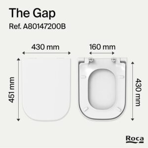 Tapa y asiento - A80147000B The Gap - Roca