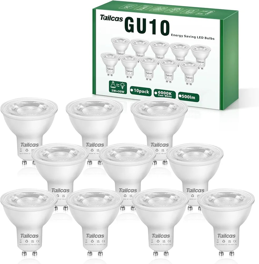 10 x Bombilla LED - GU10 7W - Tailcas - Imagen 2