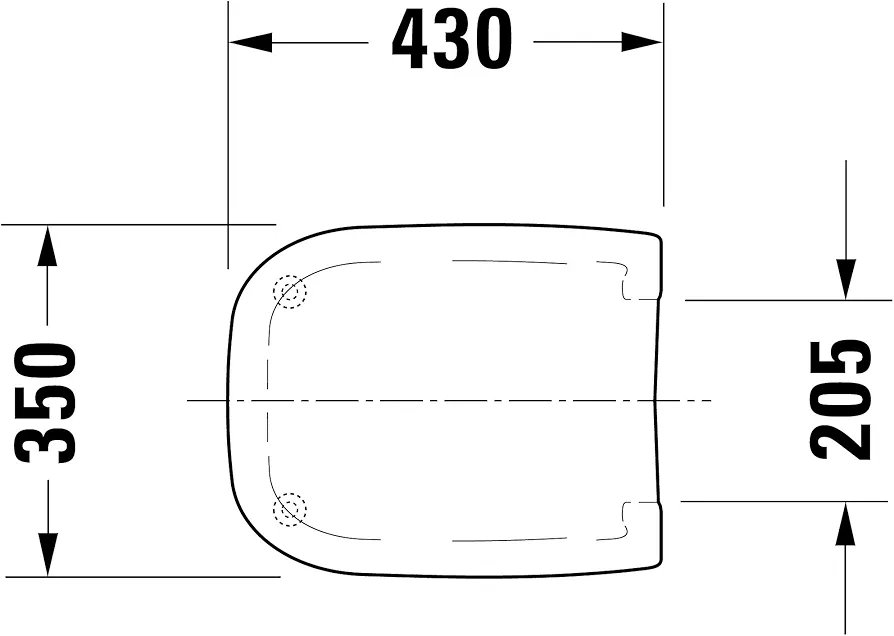 Tapa WC compacta - forma de D - Duravit - Imagen 2