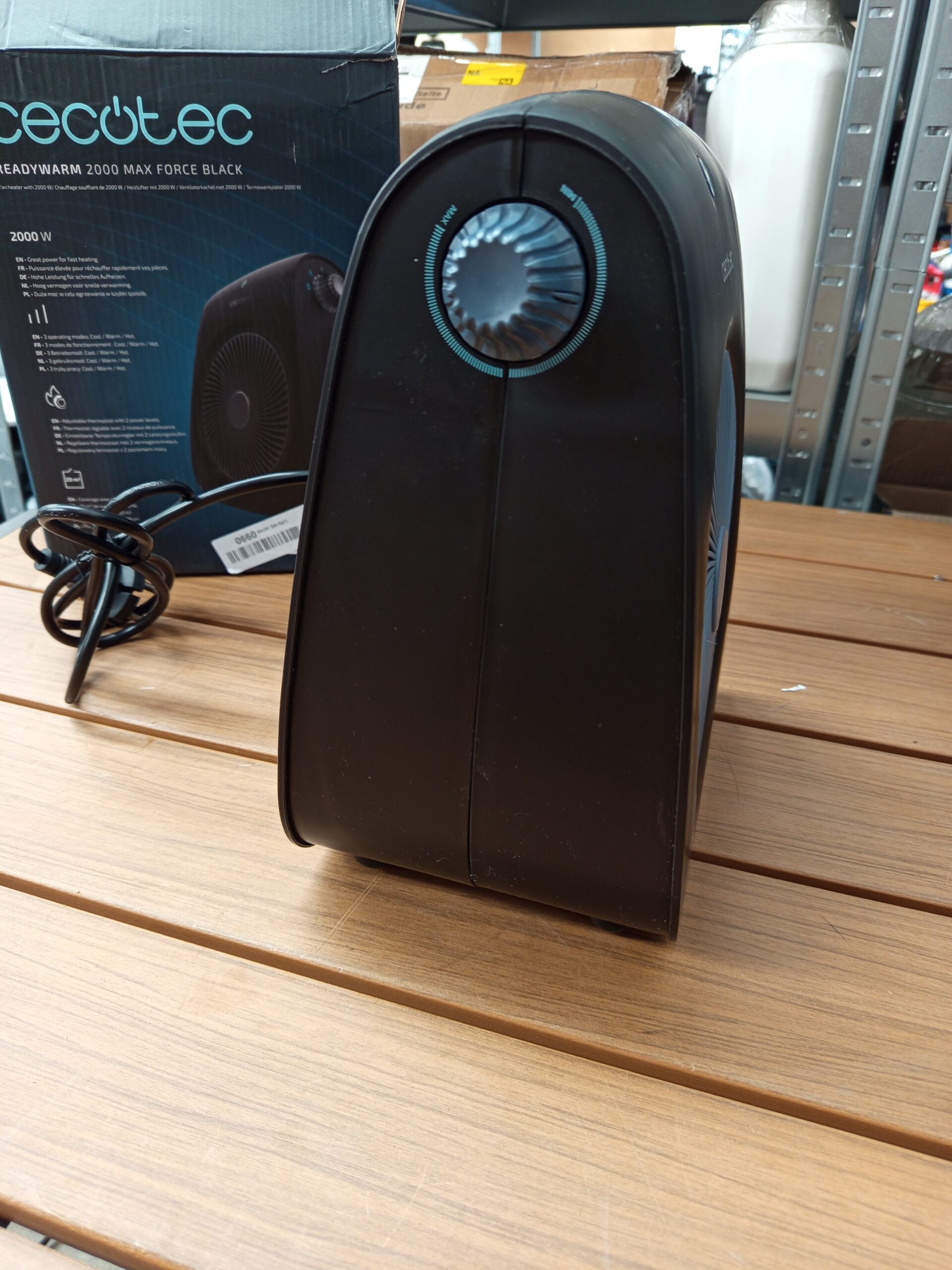 Termoventilador ReadyWarm 2000 Max Force Black - Imagen 3