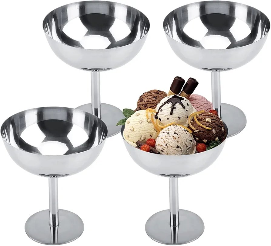 4 Copas de Postre.