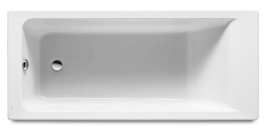 Roca, Easy, Bañera acrílica rectangular, Blanco.