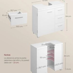 Mueble Bajo Lavabo - BBK504W01 - VASAGLE