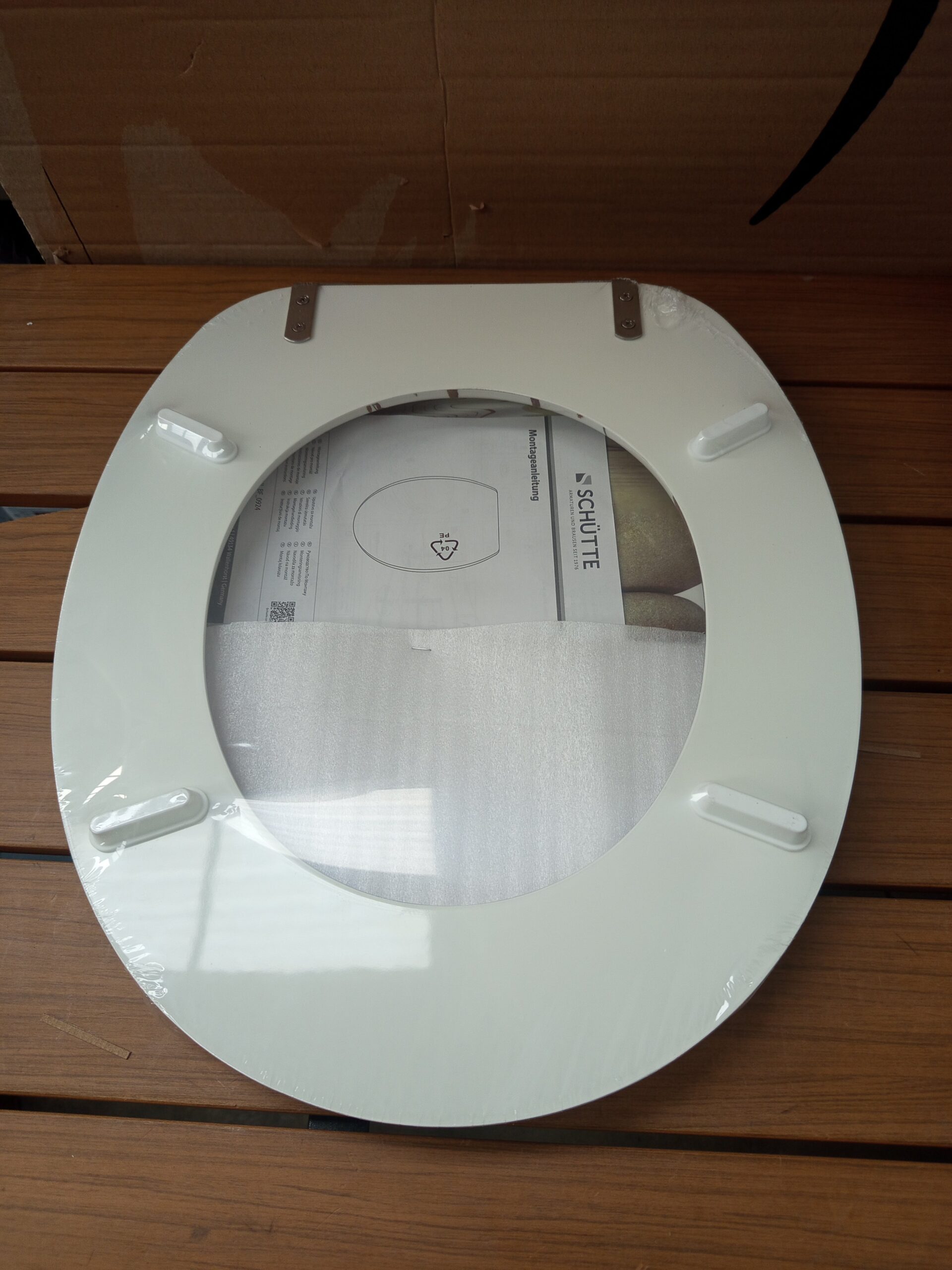SCHÜTTE 80022 Balance - Asiento de inodoro con núcleo de madera, - Imagen 4