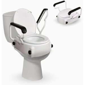 Mobiclinic®, Elevador wc para adultos con reposabrazos, Tajo, 19 cm