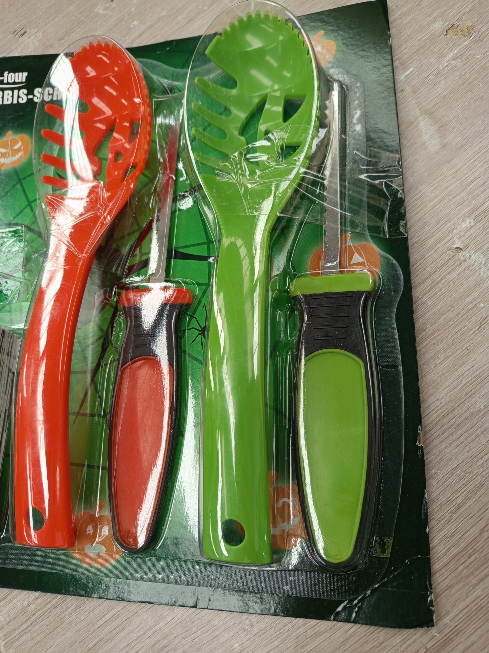 Juego de 2 piezas para tallar calabazas - Imagen 3