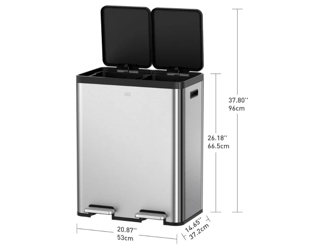 EKO Cubo de Basura Cocina Reciclaje - Imagen 2