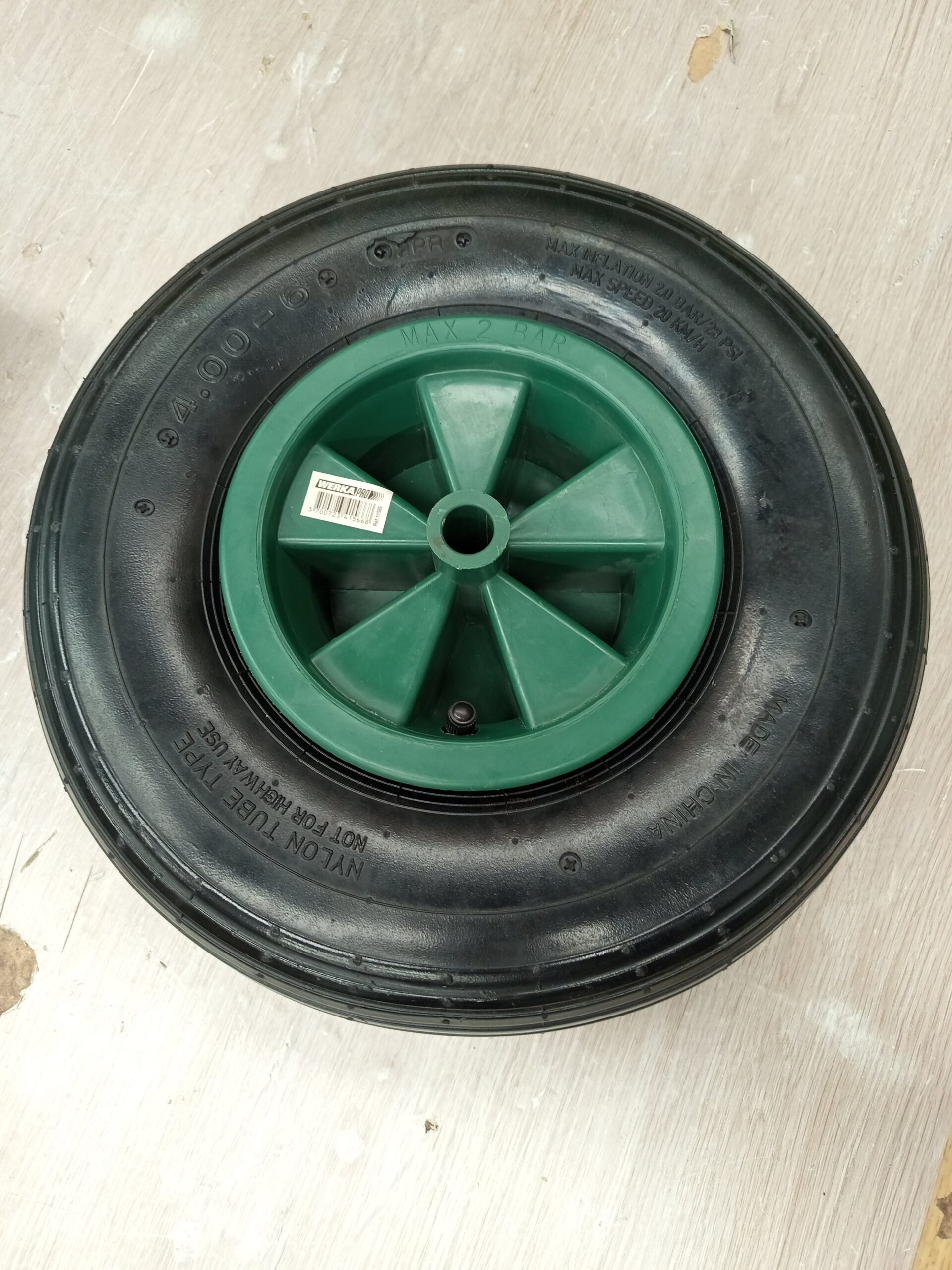 Rueda inflable verde WERKA PRO. - Imagen 5