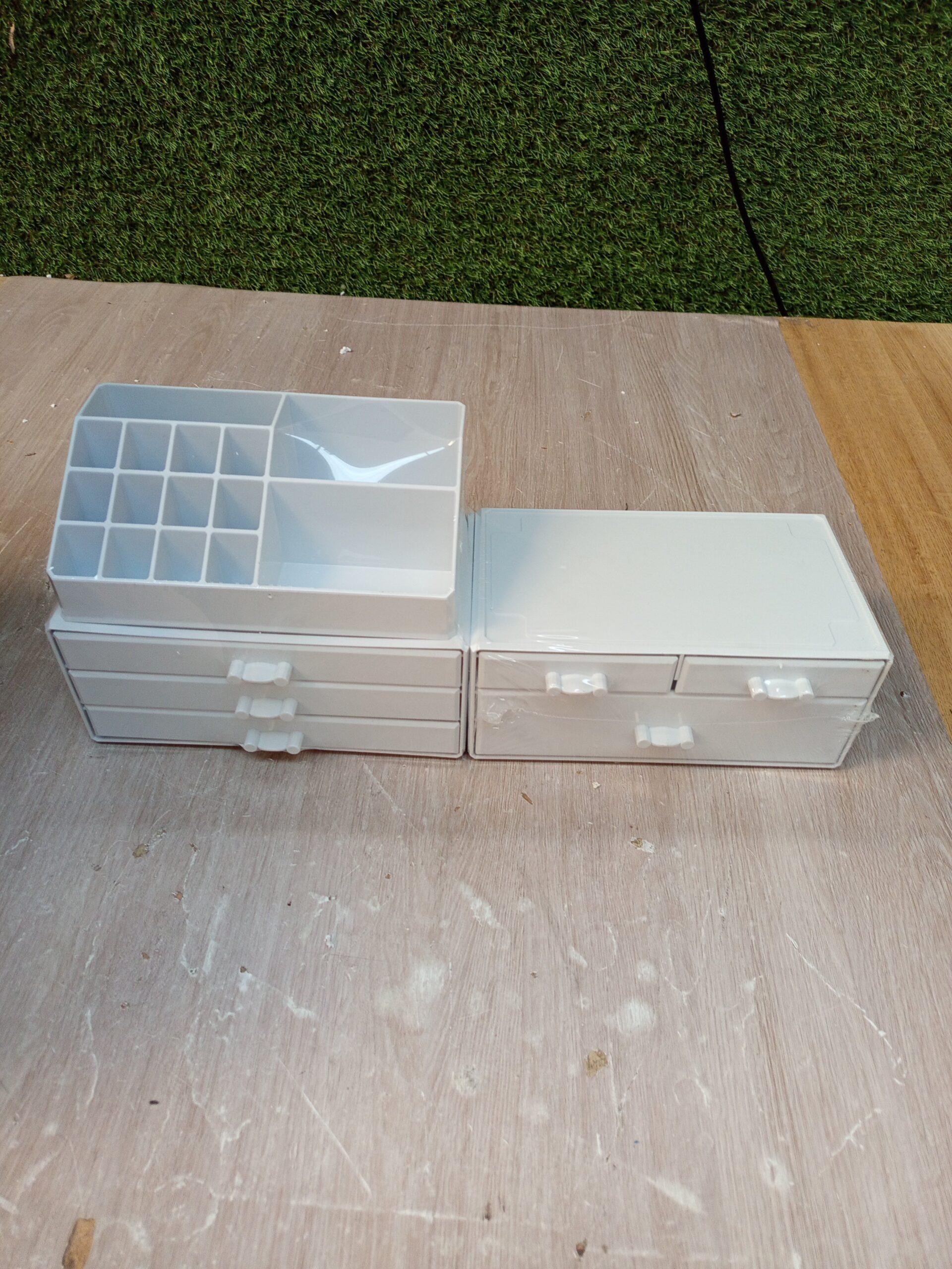Songmics organizador de maquillaje acrílico jka009wt. - Imagen 3