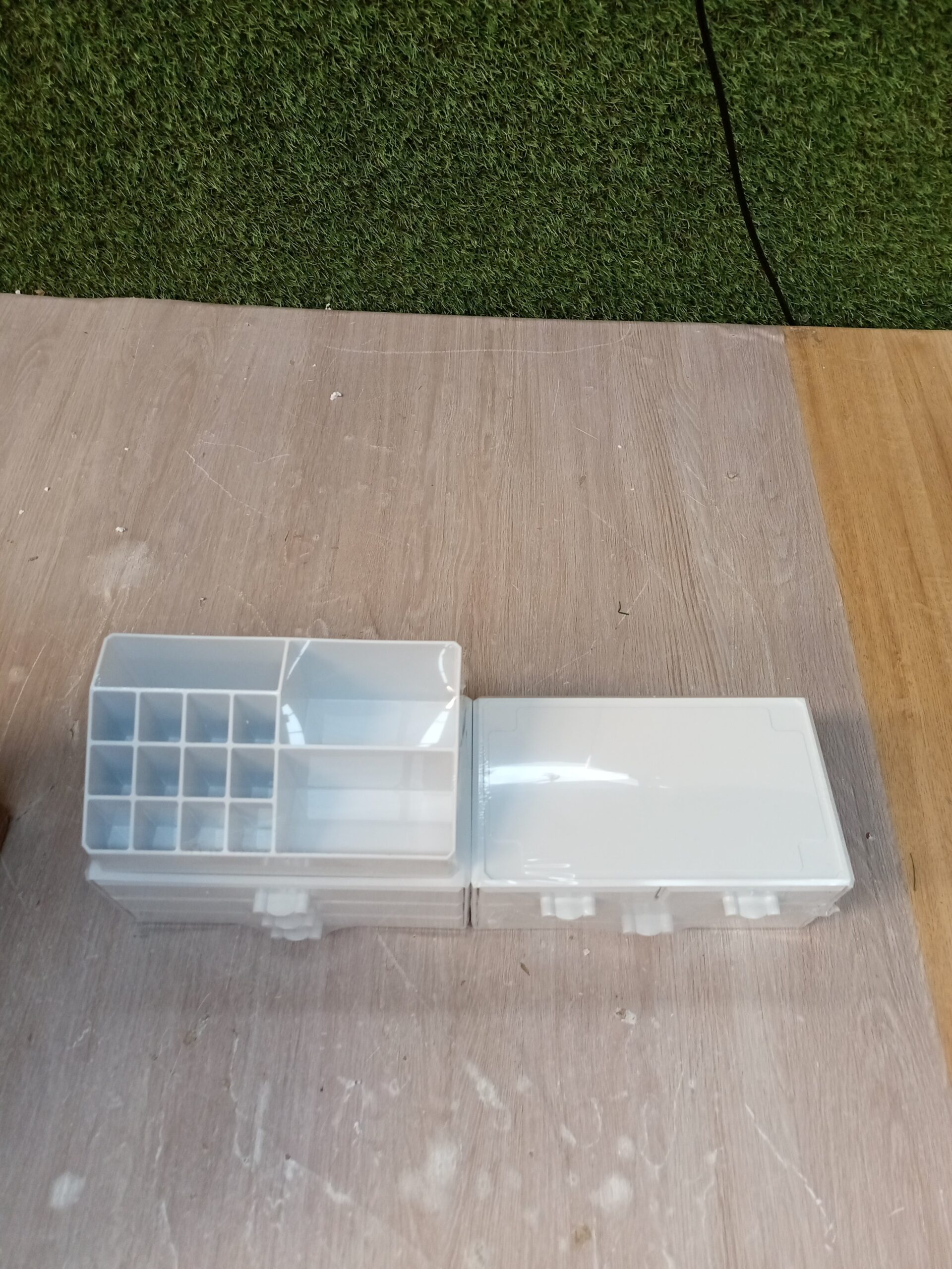 Songmics organizador de maquillaje acrílico jka009wt. - Imagen 5