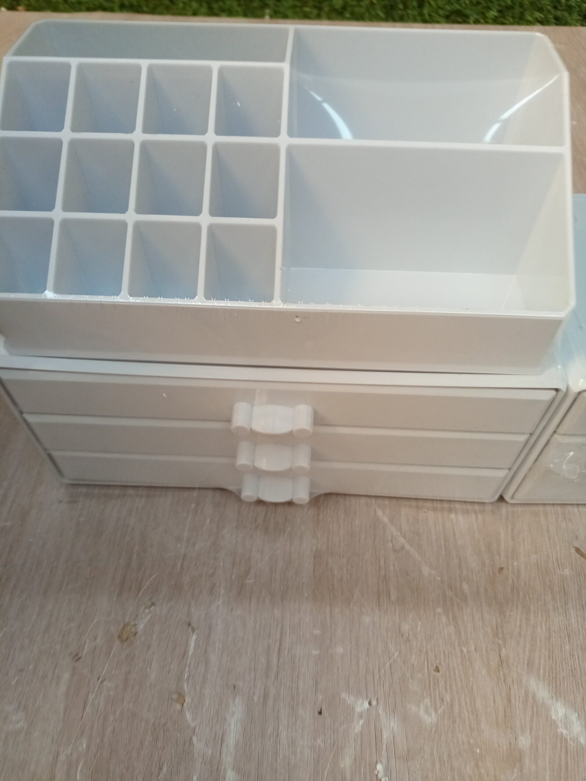 Songmics organizador de maquillaje acrílico jka009wt. - Imagen 4