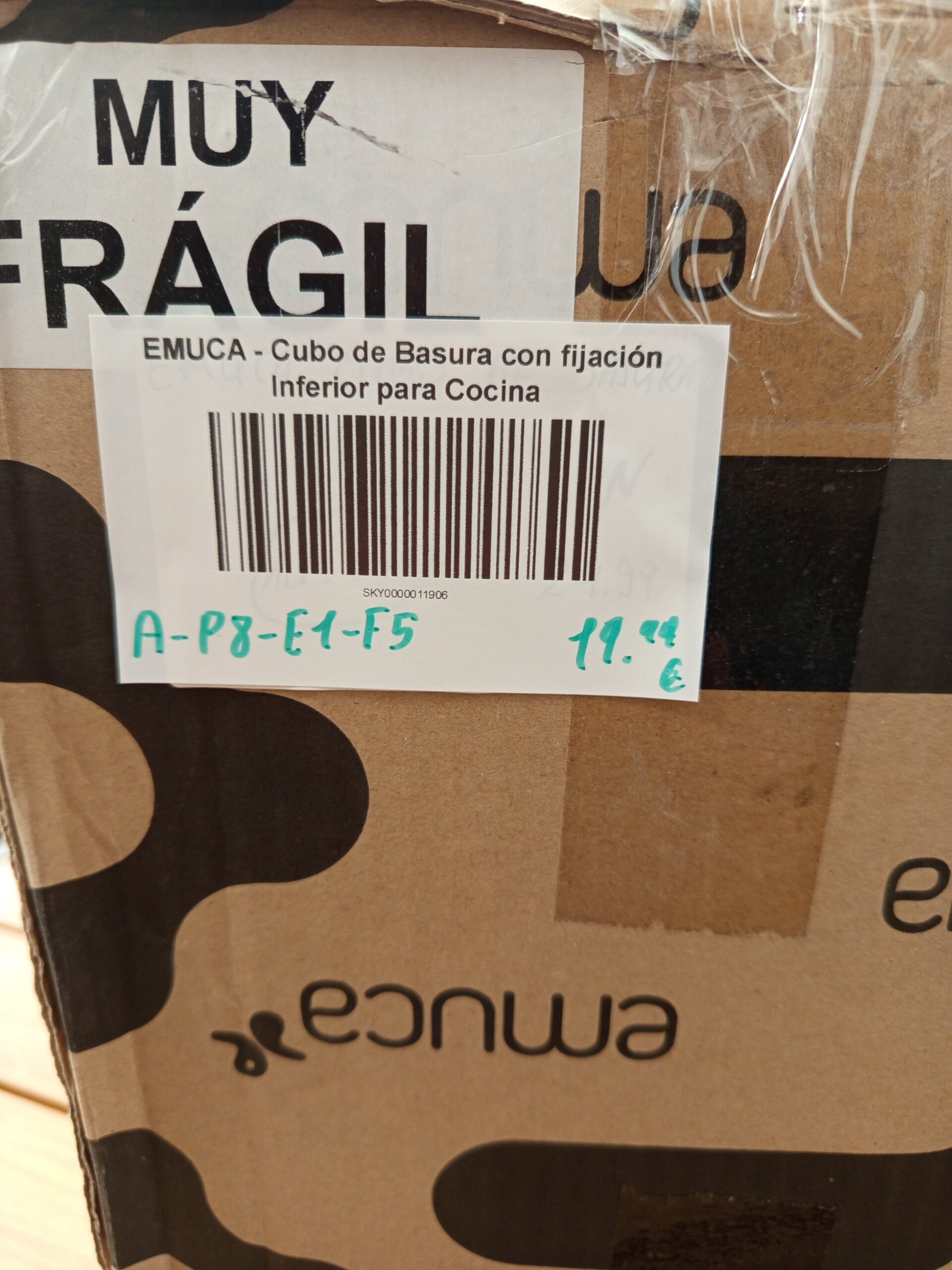 Emuca 20L Contenedor de reciclaje para fijación inferior.. - Imagen 6