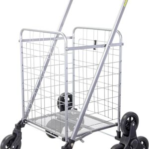 Carrito Plegable - Plegable, Plateado - dbest.