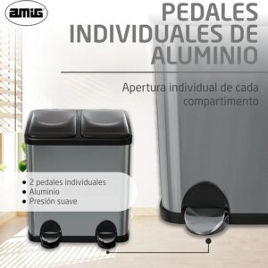 Cubo de Reciclaje Doble - RECIK2-30 - Amig