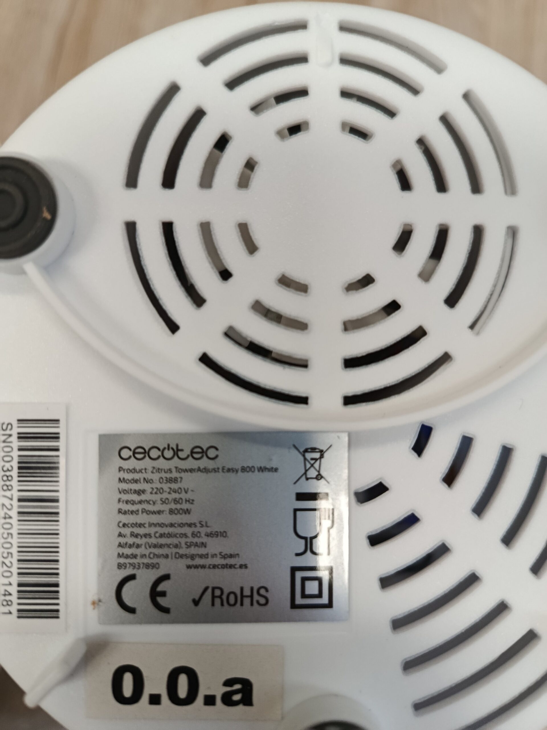 Exprimidor de Naranjas - Easy 800 White - Cecotec - Imagen 4