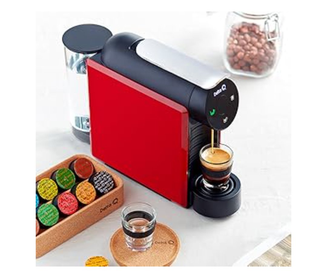 Cafetera para Cápsulas - Mini Qool Roja - Delta Q. - Imagen 2