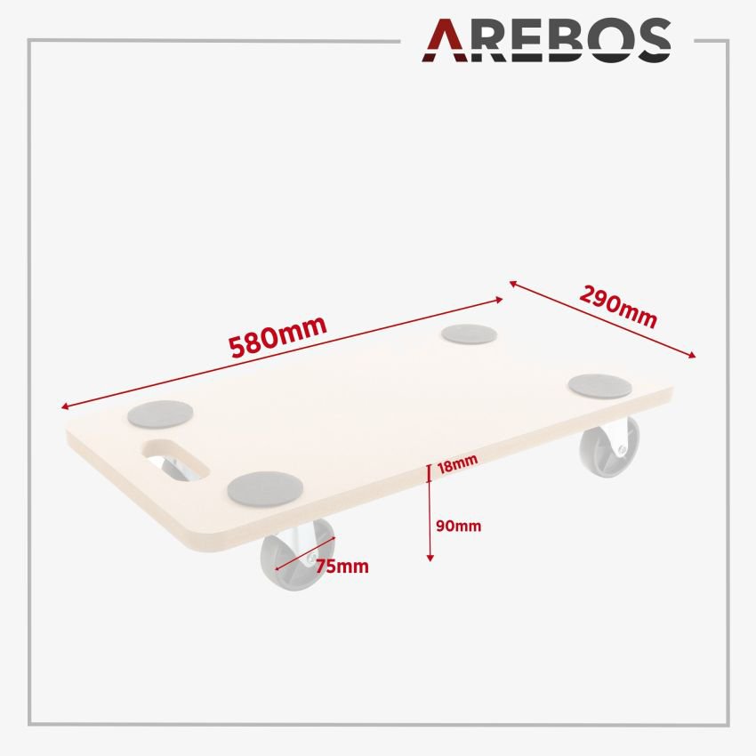 Ayuda para el transporte 200 kg 2 piezas - Imagen 2