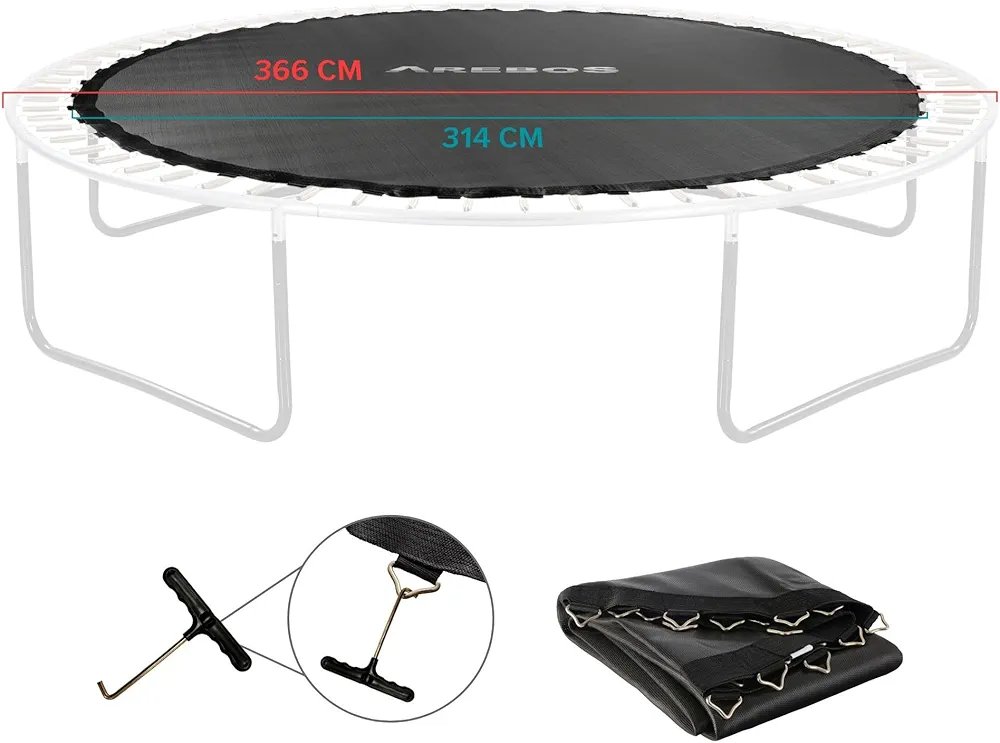 Arebos Colchoneta de Salto para Trampolín de 366cm - Imagen 2