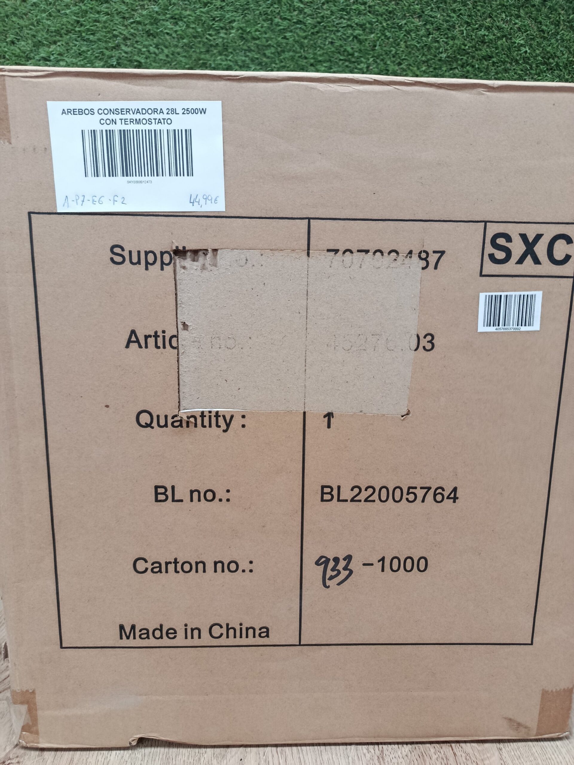 Arebos Conservadora 28L 2500W con Termostato, Blanco - Imagen 10