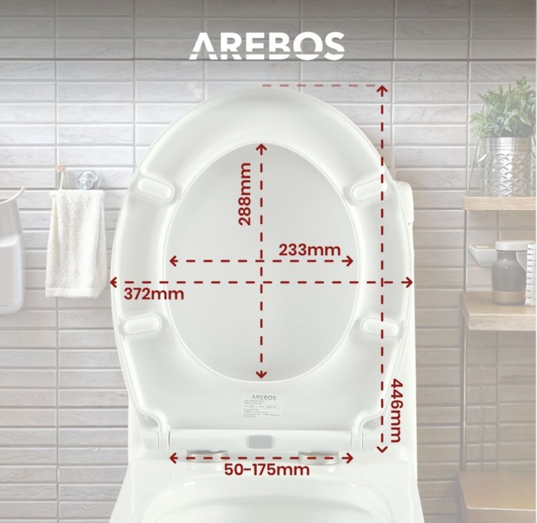 Arebos Tapa Ovalada de Inodoro - Imagen 2