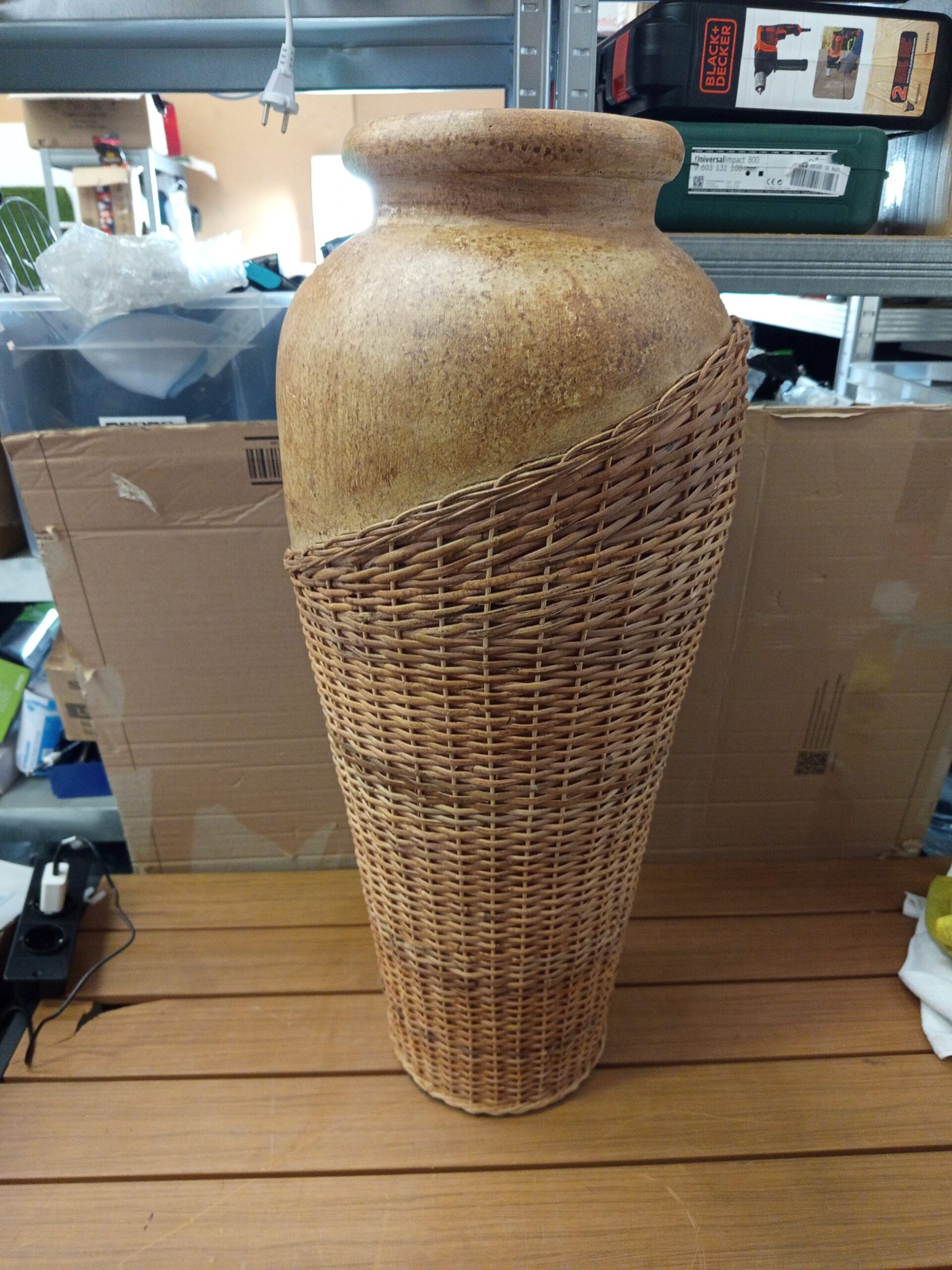 JARRON TERRACOTA/RATTAN - Imagen 5