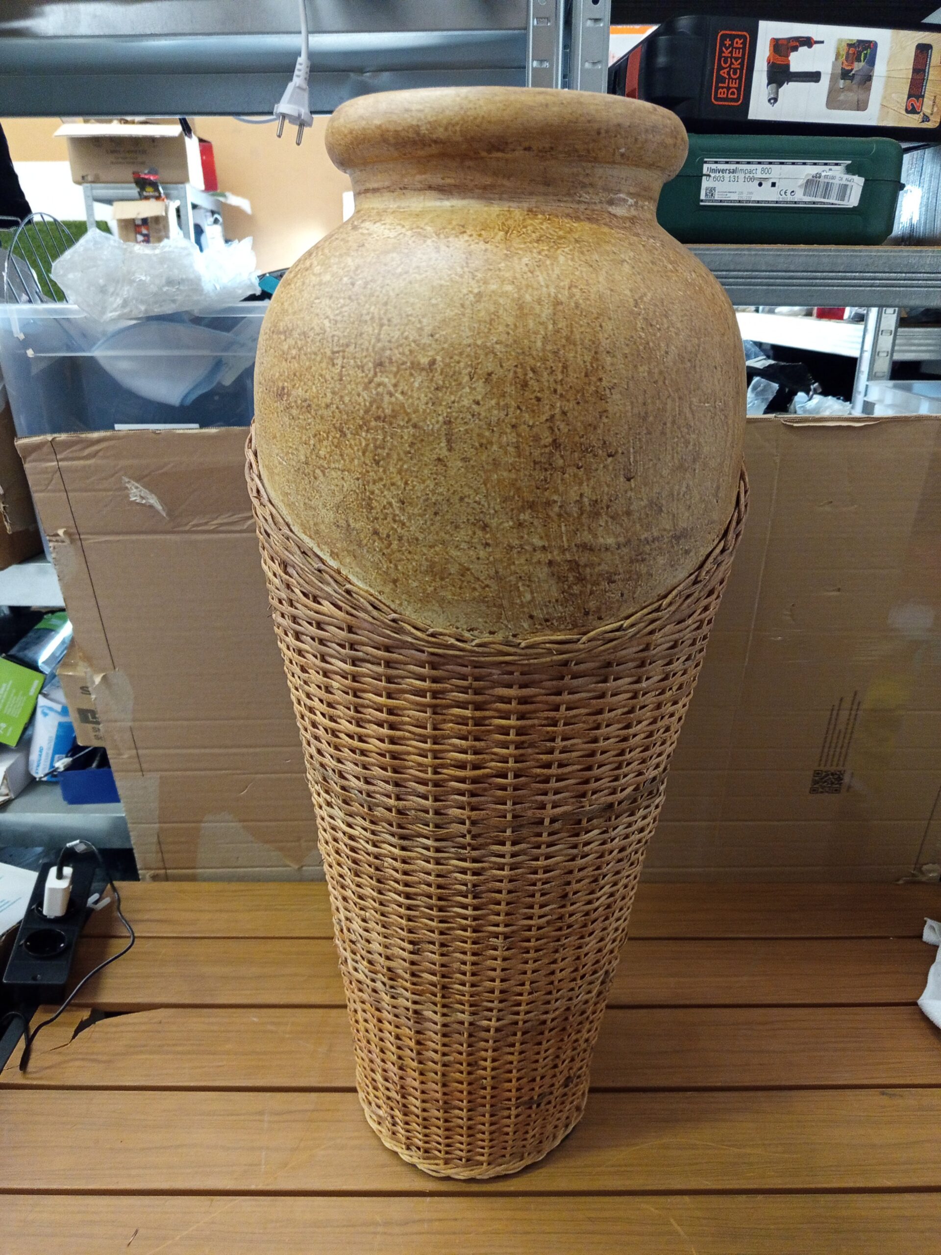 JARRON TERRACOTA/RATTAN - Imagen 4