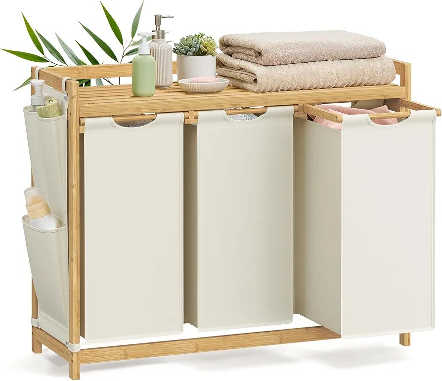 SONGMICS RLH115W01 Cesto para Ropa Sucia