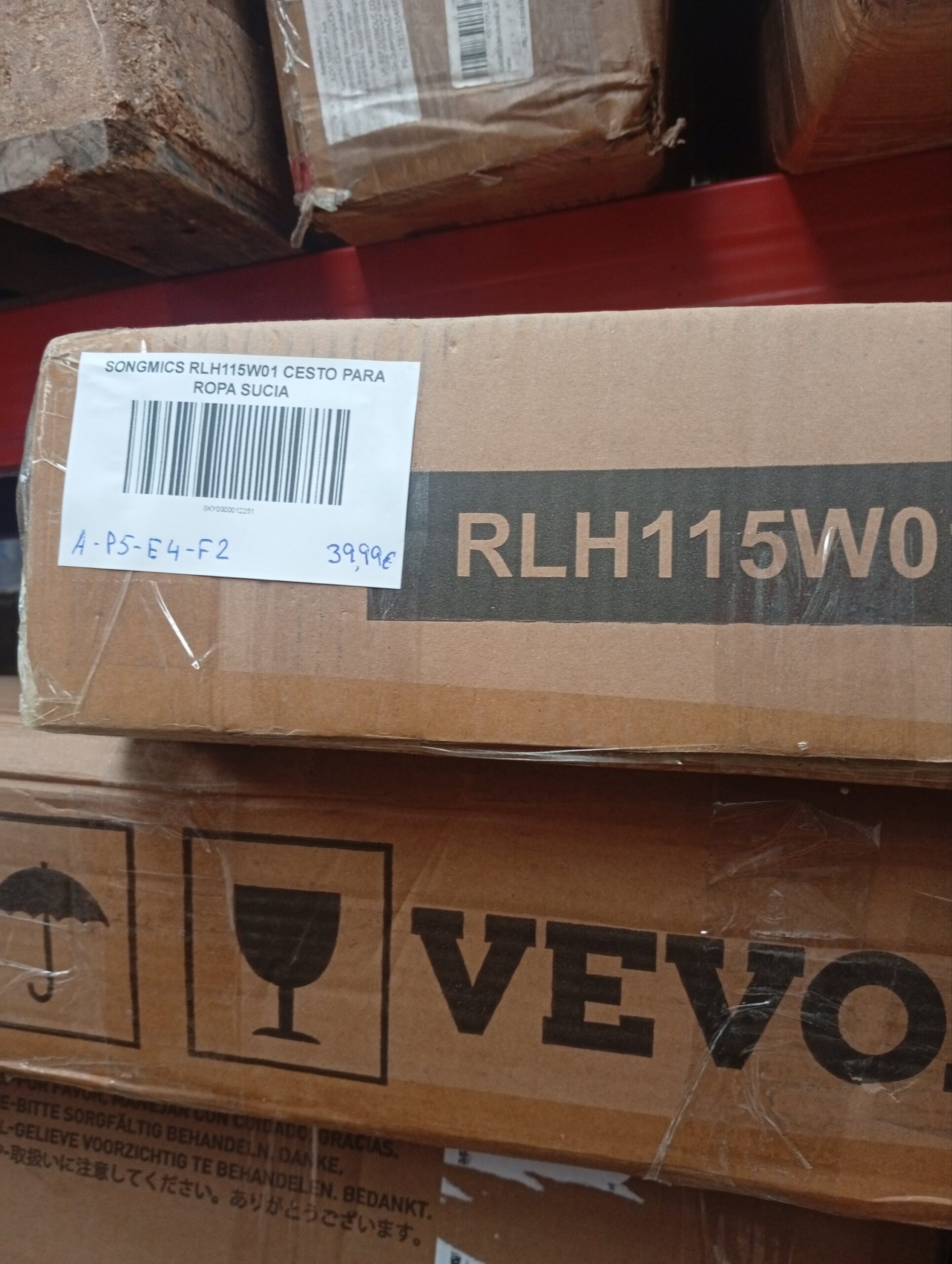 SONGMICS RLH115W01 Cesto para Ropa Sucia - Imagen 7