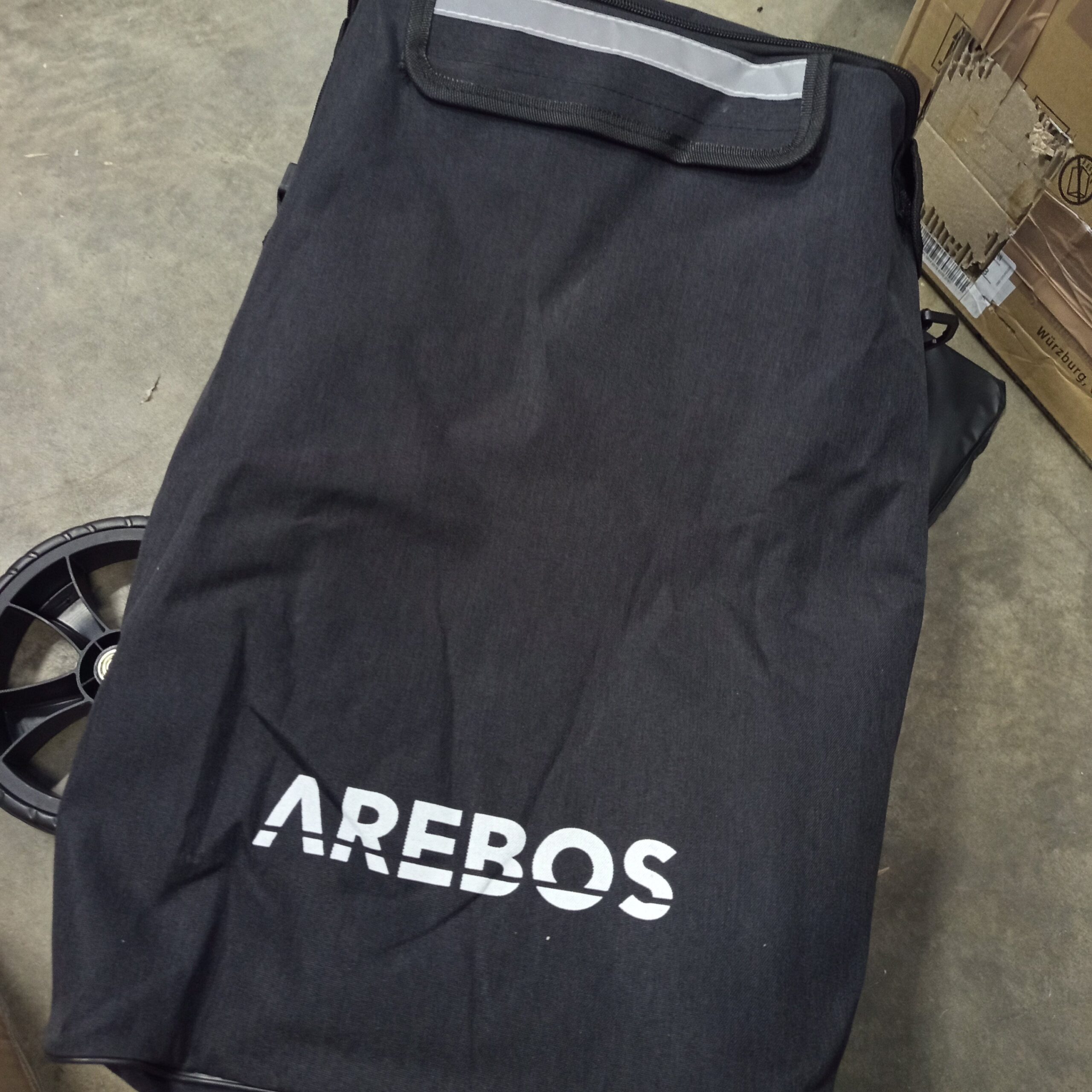 Carrito de la compra 3en1 negro - AREBOS. - Imagen 4
