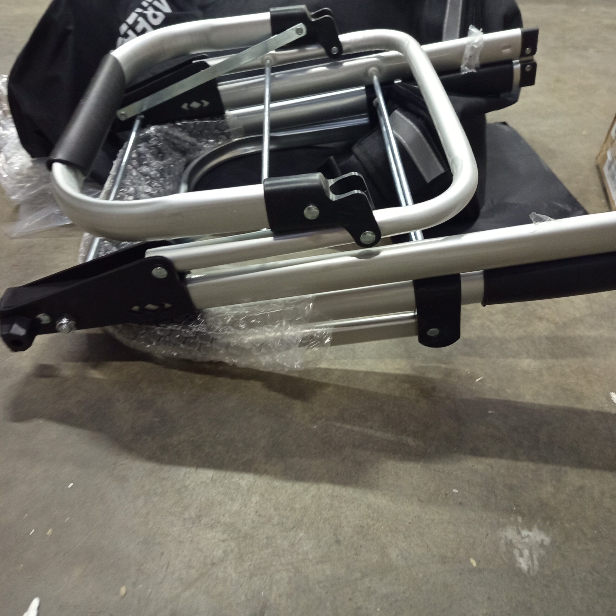 Carrito de la compra 3en1 negro - AREBOS. - Imagen 5