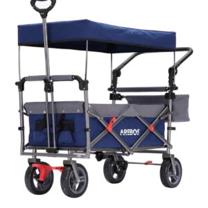 Carretilla plegable Arebos Premium con techo.