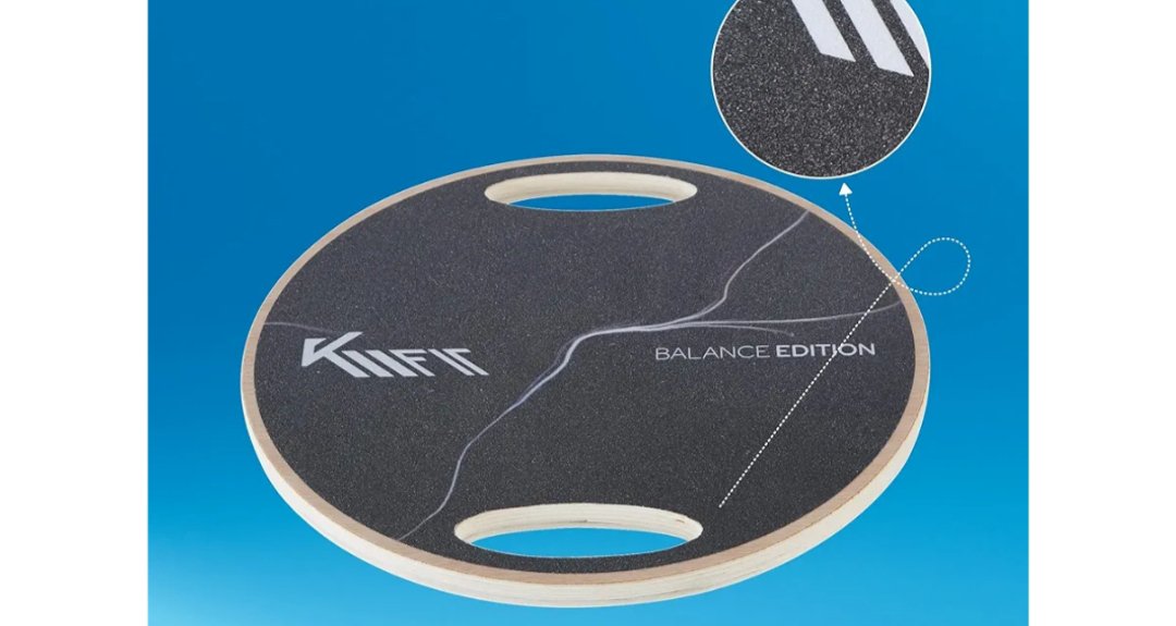 KM-Fit tabla de equilibrio de madera redonda