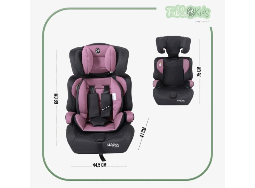 Silla de coche para niños FableKids MIKA i-Size Rosa - Imagen 2