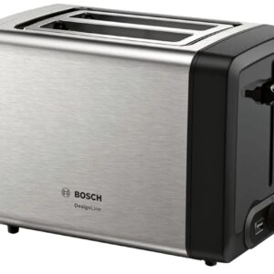 Bosch - Tostador corto, DesignLine, High Lift, 970 W, Acero inoxidable
