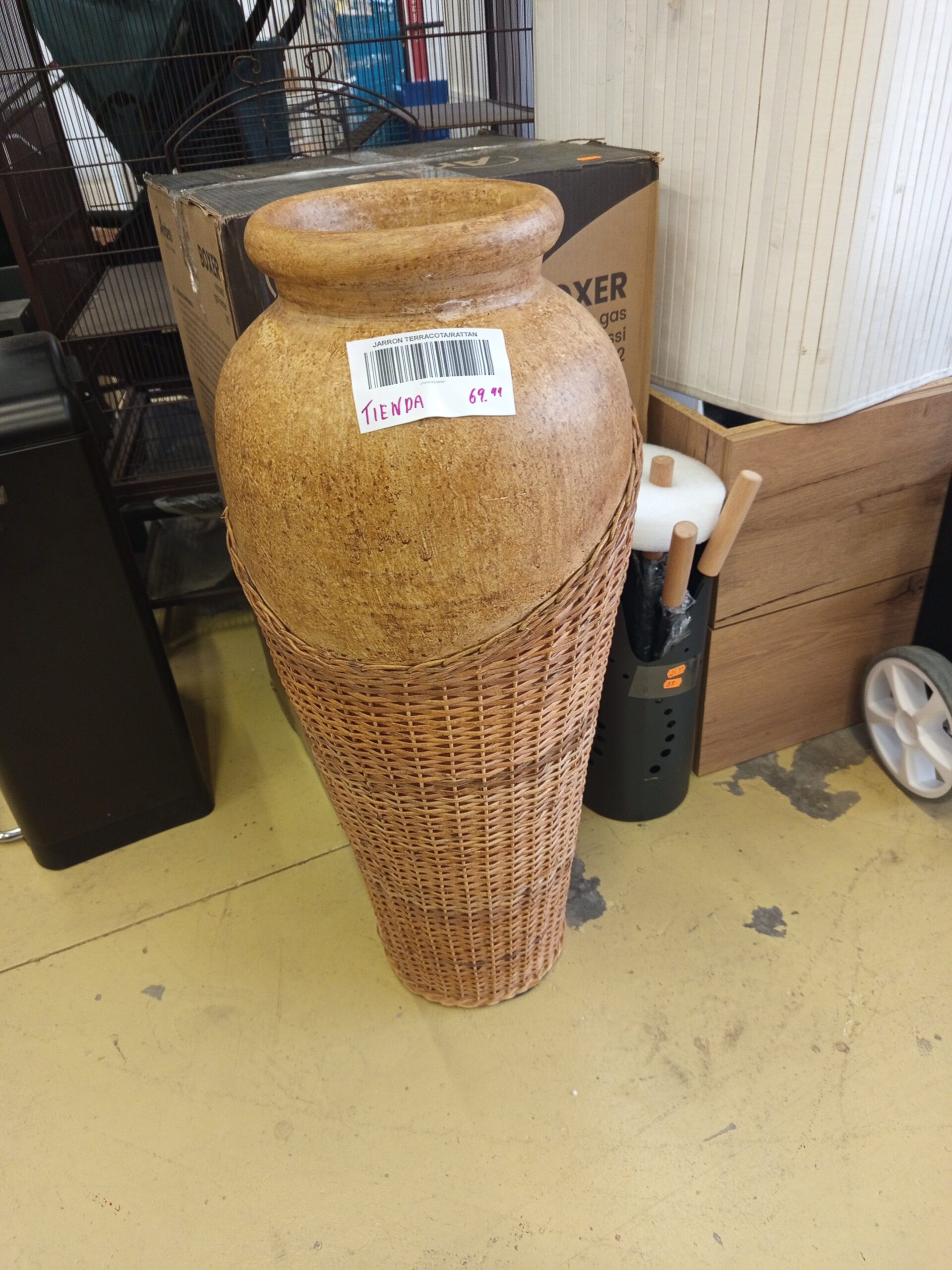 JARRON TERRACOTA/RATTAN - Imagen 7