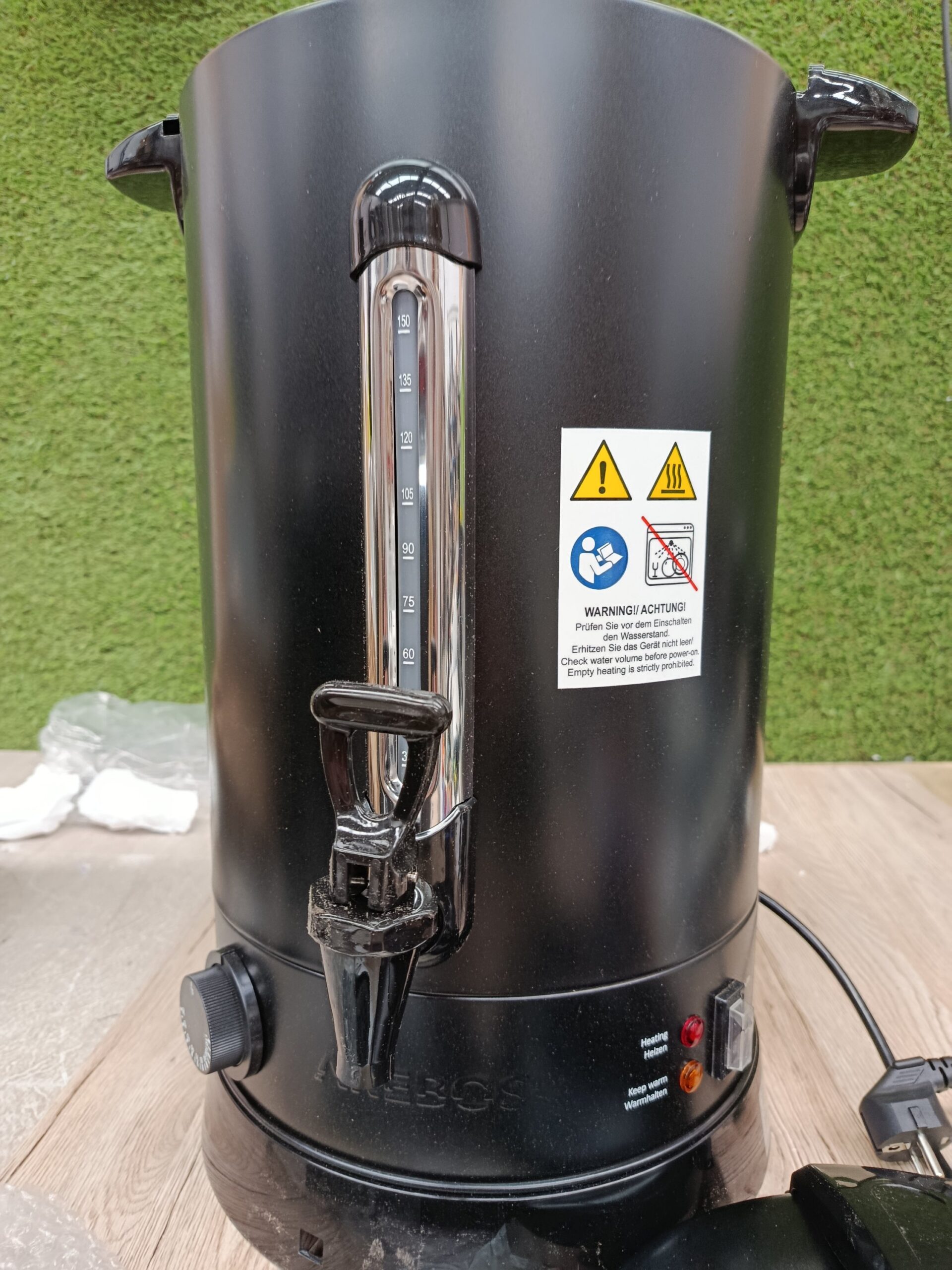 Olla calentadora - 20 L Negra - Arebos - Imagen 6