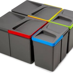Contenedores para cajón - 2x12L + 2x6L - EMUCA