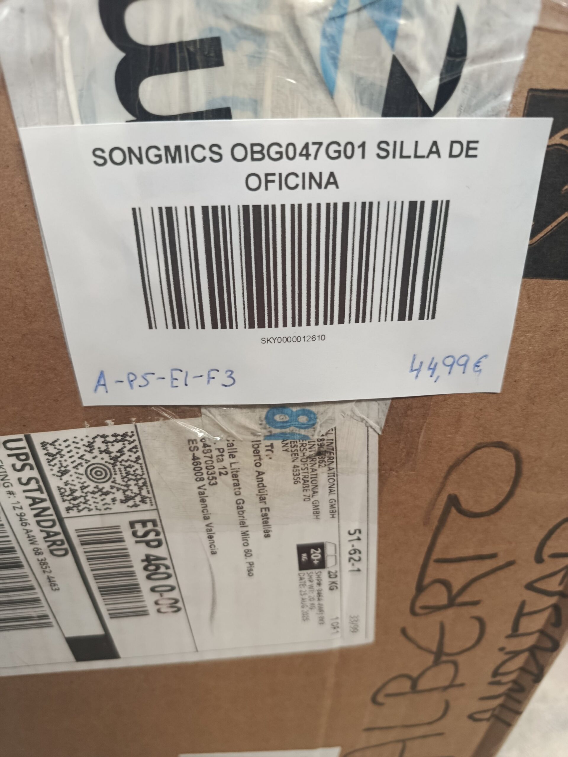 SONGMICS OBG047G01 Silla de Oficina. - Imagen 8