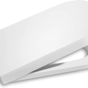 Roca The Gap - Tapa y asiento de Supralit para inodoro compacto, blanco, A80173000B