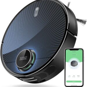 Robot aspirador ZOOZEE Z70 con función de limpieza, navegación láser LiDAR de 3500 Pa, Wi-Fi de 5 GHz