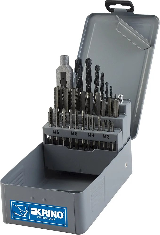 Krino 17005402 - Juego de 7 machos de roscar métricos manuales