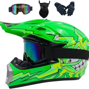 Casco de moto Cross infantil, casco motocross mujer hombre, Talla S(52-53cm)
