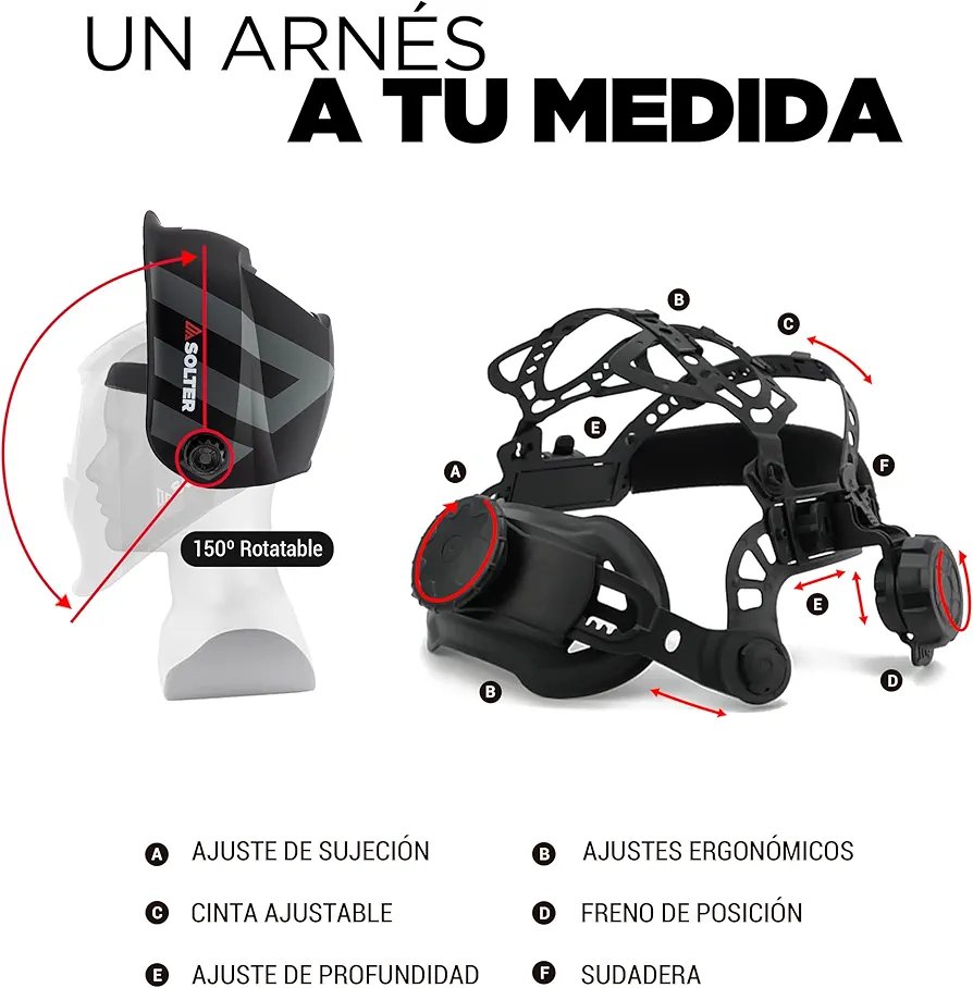 Pantalla de Soldadura Automática HELLMET R-05 BLACK - Imagen 2