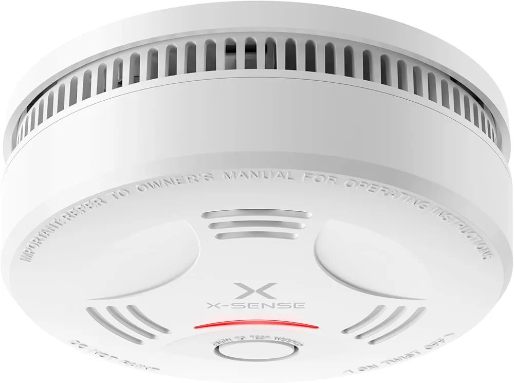 X-Sense Detector de Humo, Alarma de Incendio con Batería de 10 Años para el Hogar