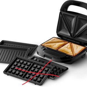 Philips Sandwichera Serie 5000-3 juegos de platos para paninis